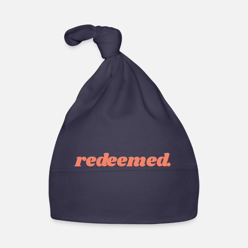 Racheté - Citation chrétienne Bonnet bio Bébé