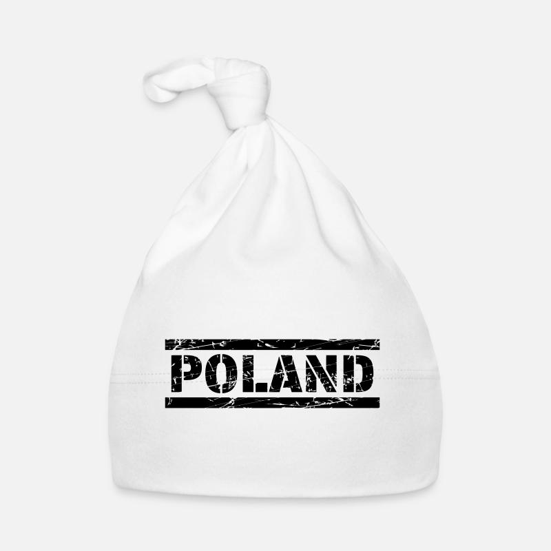Poland - Baby Bio-Mütze - Weiß