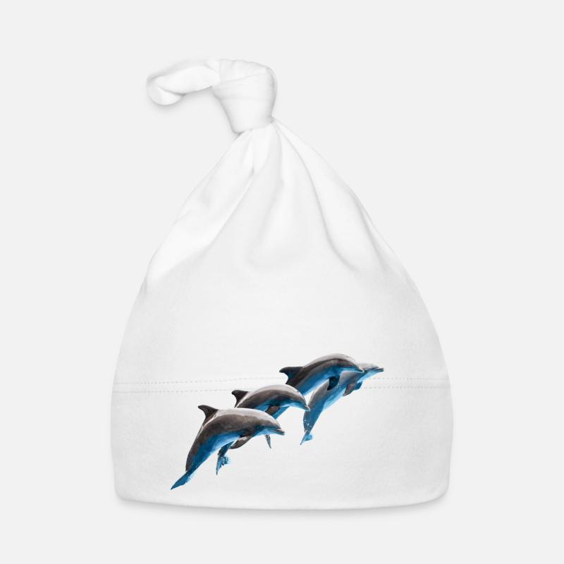 Dolphin Group Jumping, Naturel Bonnet bio Bébé