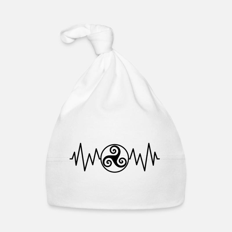 Triskel Herzfrequenz Baby Bio-Mütze