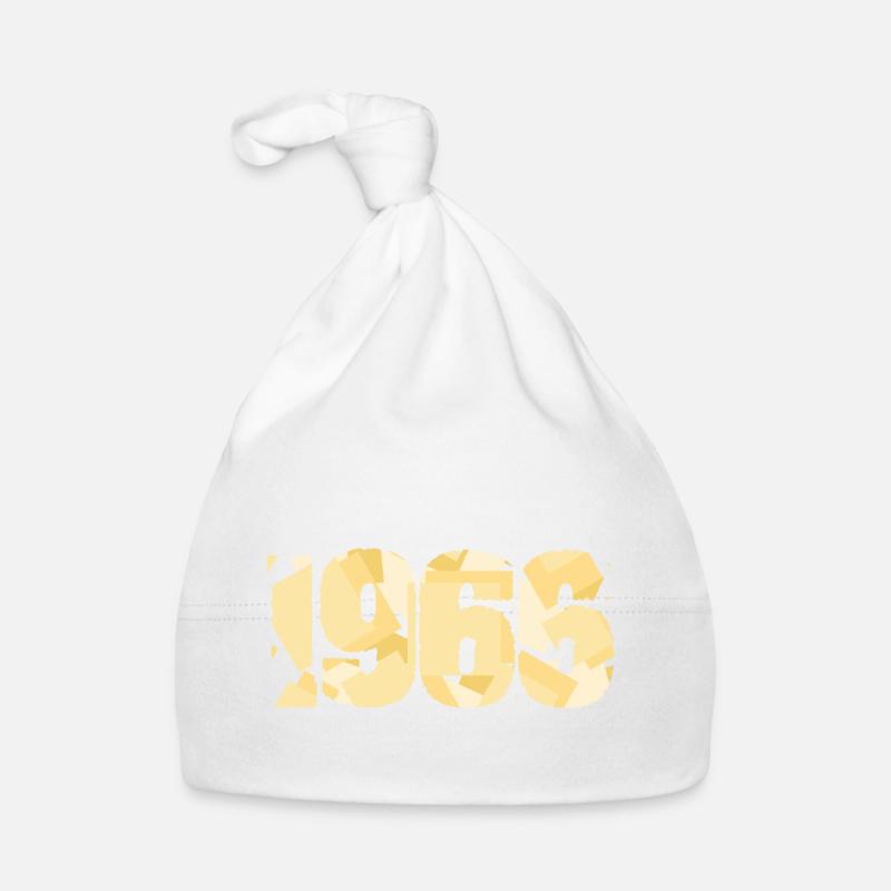 Anno 1966 - Cappellino ecologico per neonato - bianco