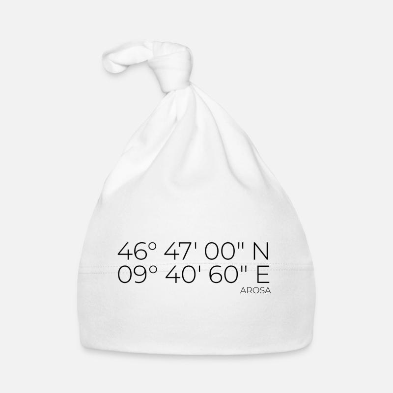 Coordinates Arosa Graubünden Organic Baby Cap