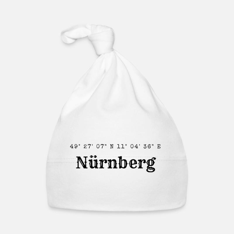 Nuremberg coordinates Organic Baby Cap
