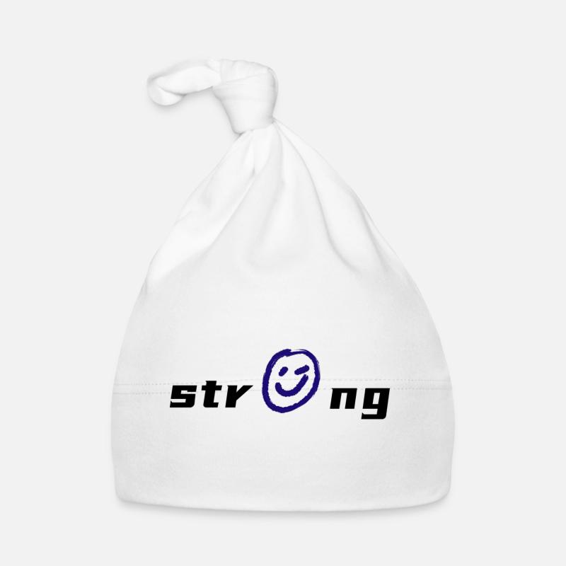 Lebendige -Grafik auf Textil Baby Bio-Mütze