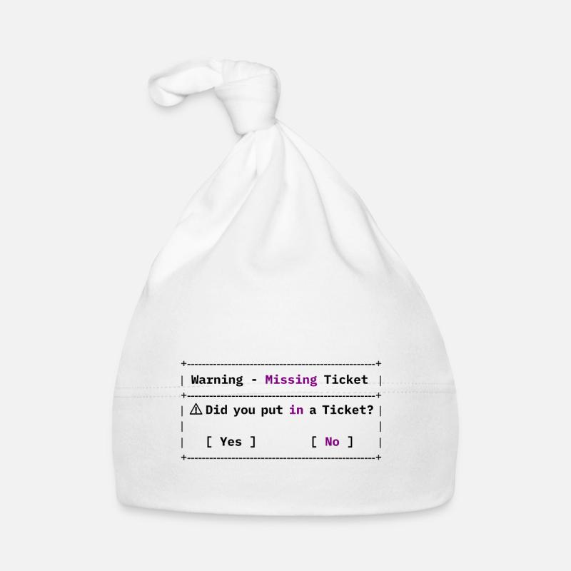 Billet manquant - Mème informatique drôle Bonnet bio Bébé