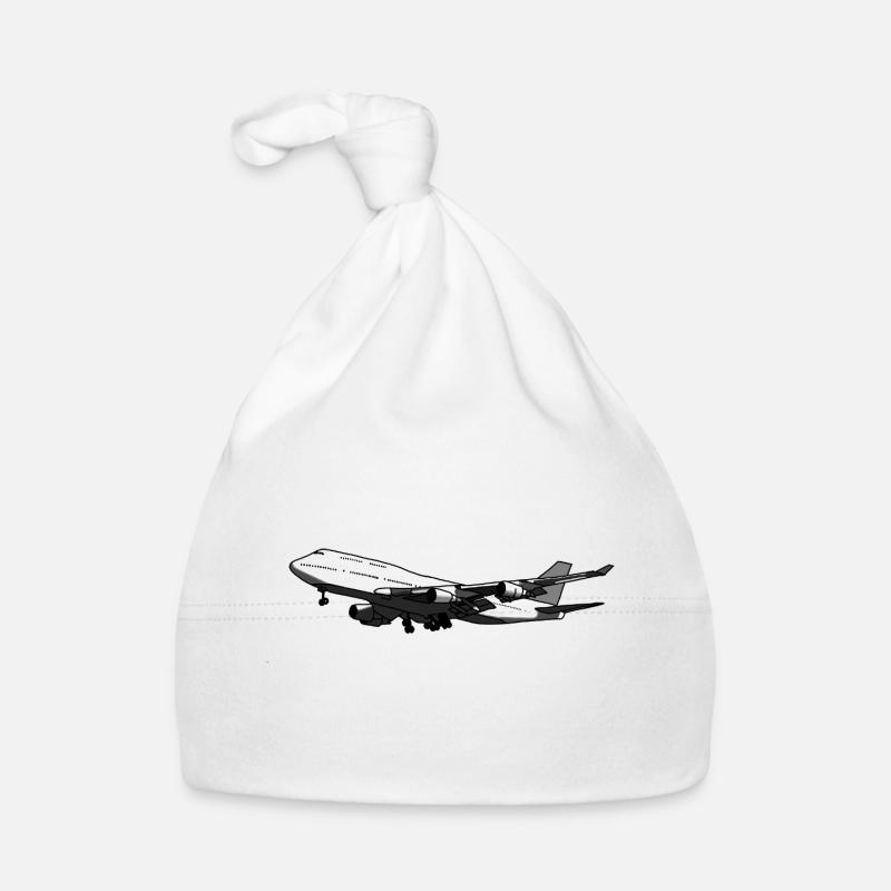 Silhouette d’avion au design dynamique Bonnet bio Bébé