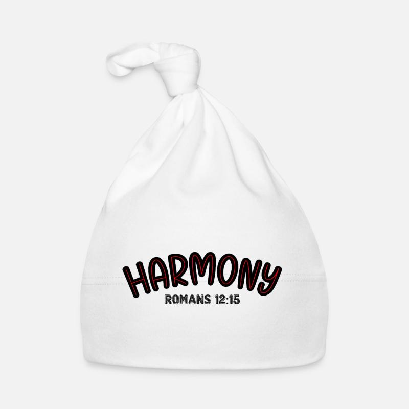 Typographie Harmony Red Line Bonnet bio Bébé