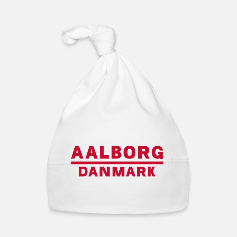 Aalborg, Danemark, Rouge Conception de texte Bonnet bio Bébé