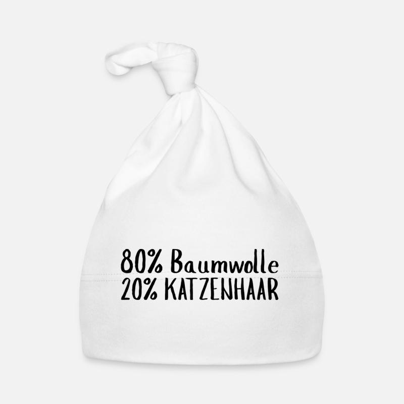 80 % coton 20 % poils de chat Bonnet bio Bébé