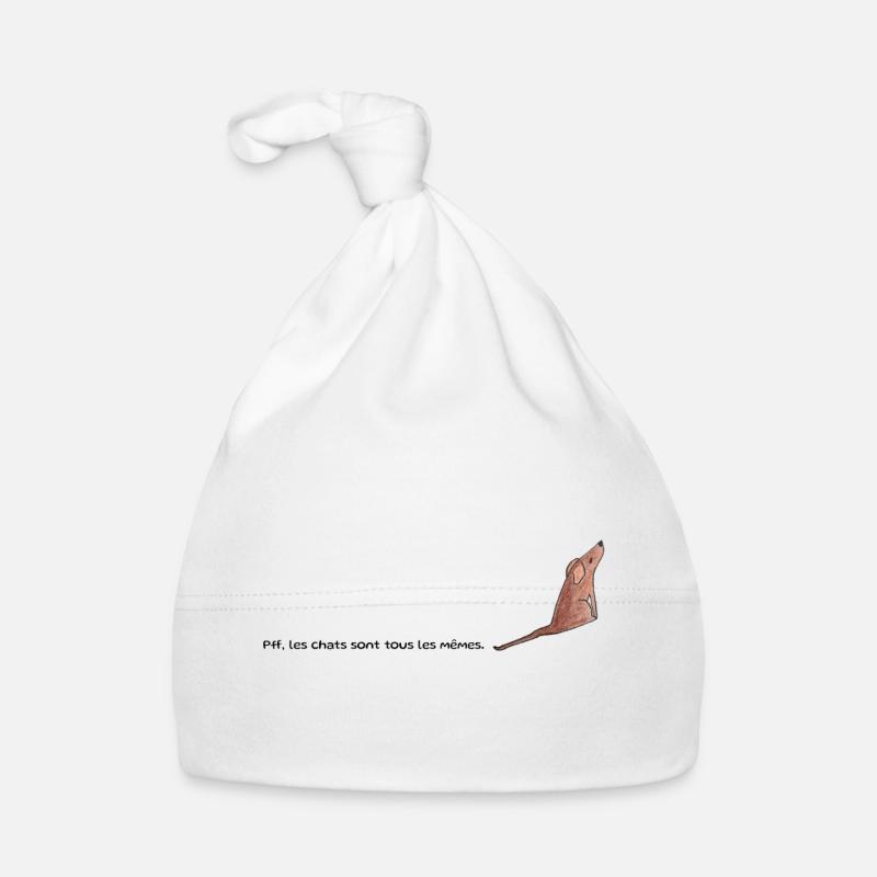 Les chats sont tous les mêmes Bonnet bio Bébé