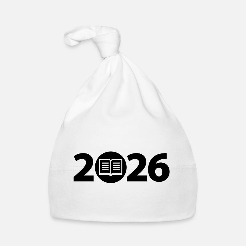 Book 2026, Education 2026, Library 2026 Organic Baby Cap