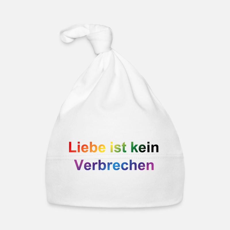 Love Is Not a Crime – Rainbow Statement Organic Baby Cap