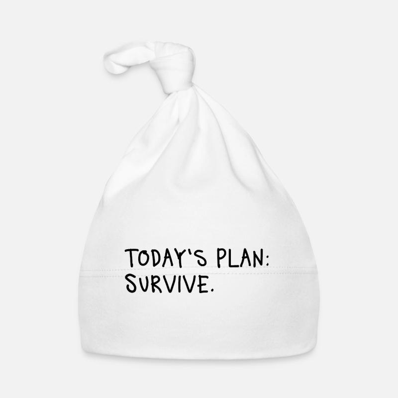 Today’s Plan Survive Minimal Statement Baby Bio-Mütze