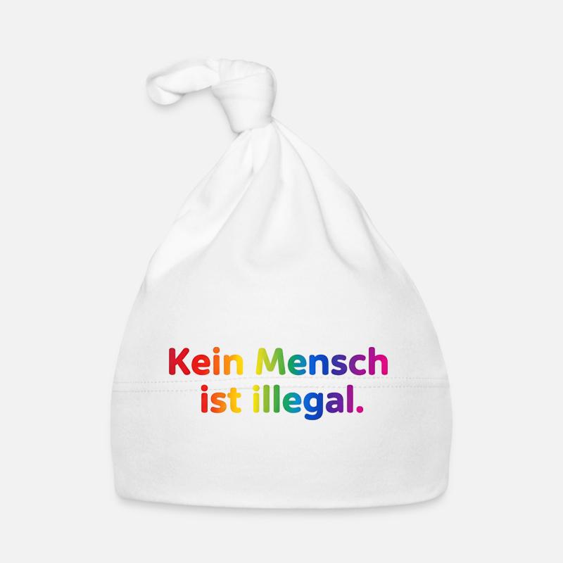 Rainbow Botschaft Kleidung Baby Bio-Mütze