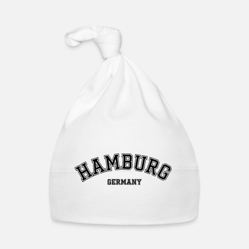 Hamburg Germany Urban Statement Art Organic Baby Cap