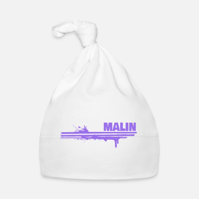 Geschenk für Malin Baby Bio-Mütze