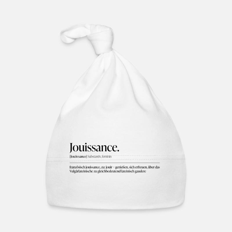 Jouissance – Le désir comme déclaration - Bonnet bio Bébé - blanc
