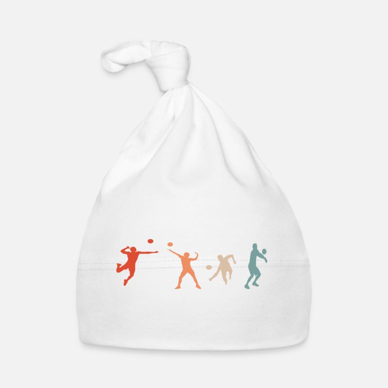 Volleyball Player Retro Organic Baby Cap