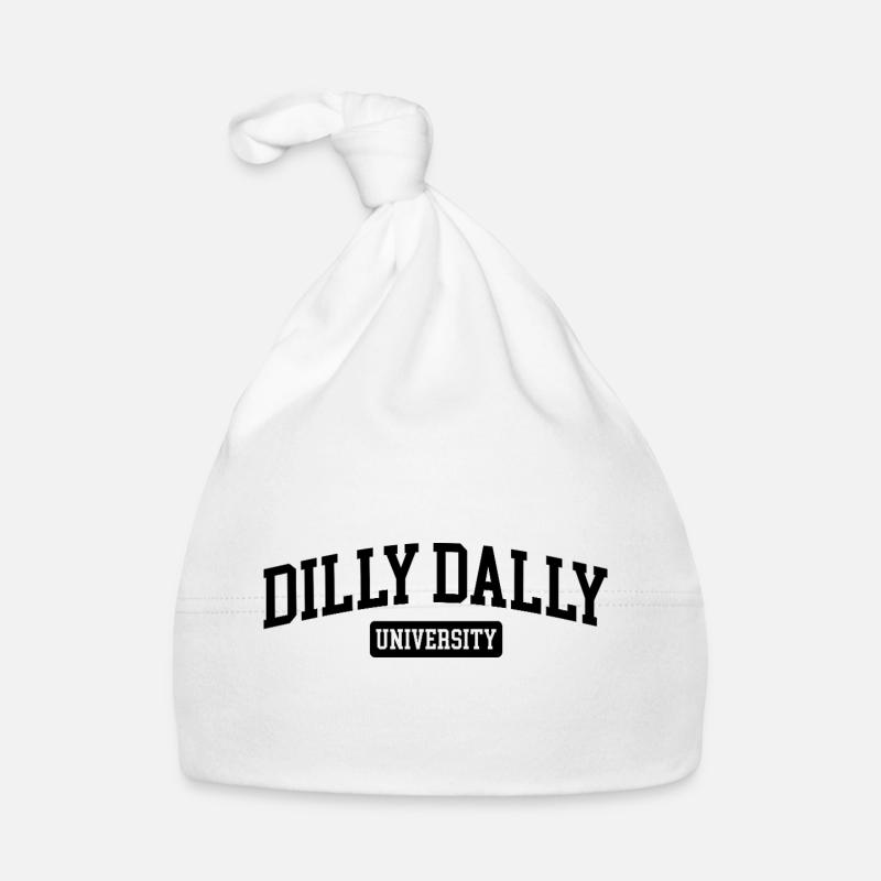 Dilly Dally University Procrastinate Threshing Organic Baby Cap