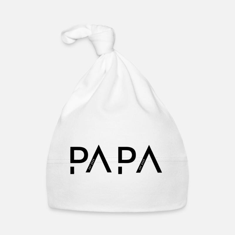 Papa since 2026 Organic Baby Cap
