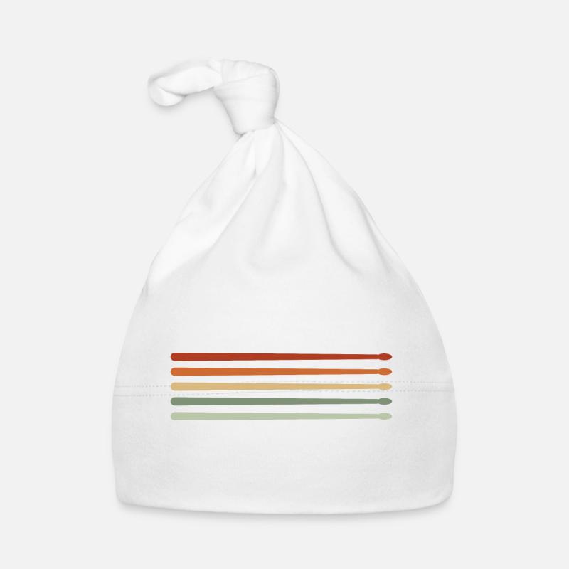 Drums Drumsticks Drummer Organic Baby Cap