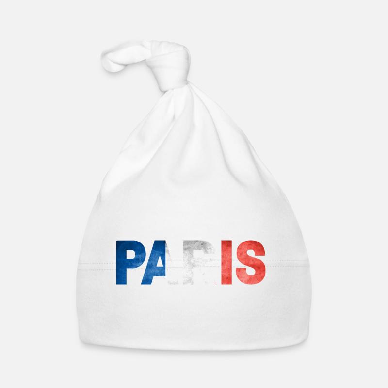 Paris - Baby Bio-Mütze - Weiß