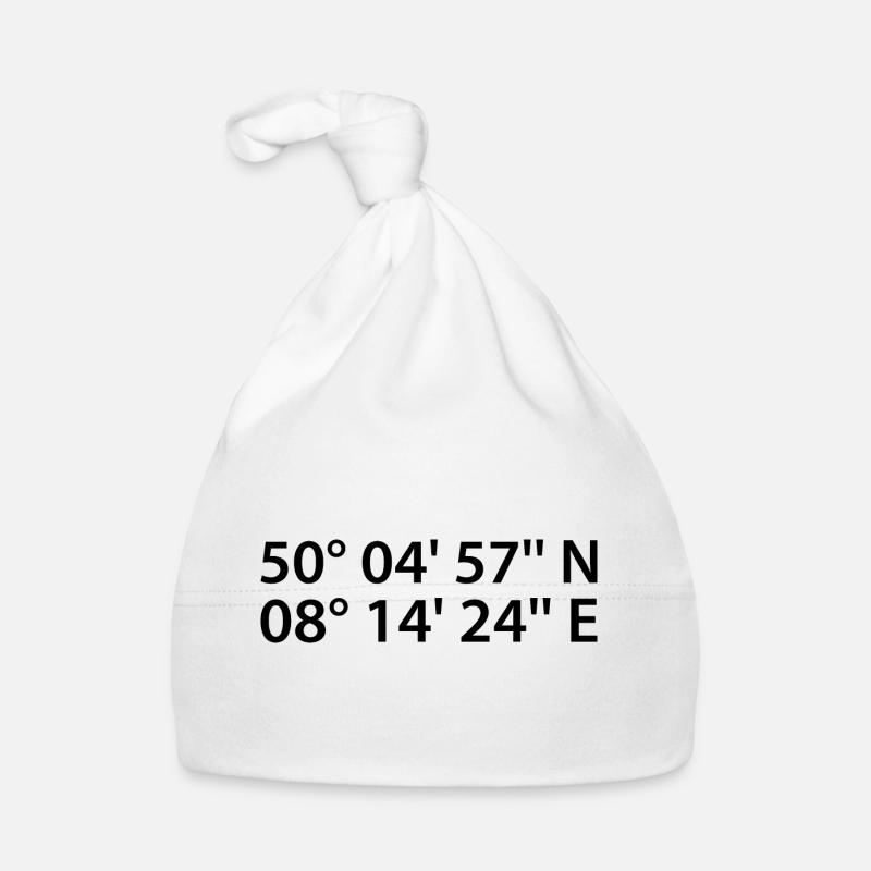 Wiesbaden coordinates Organic Baby Cap