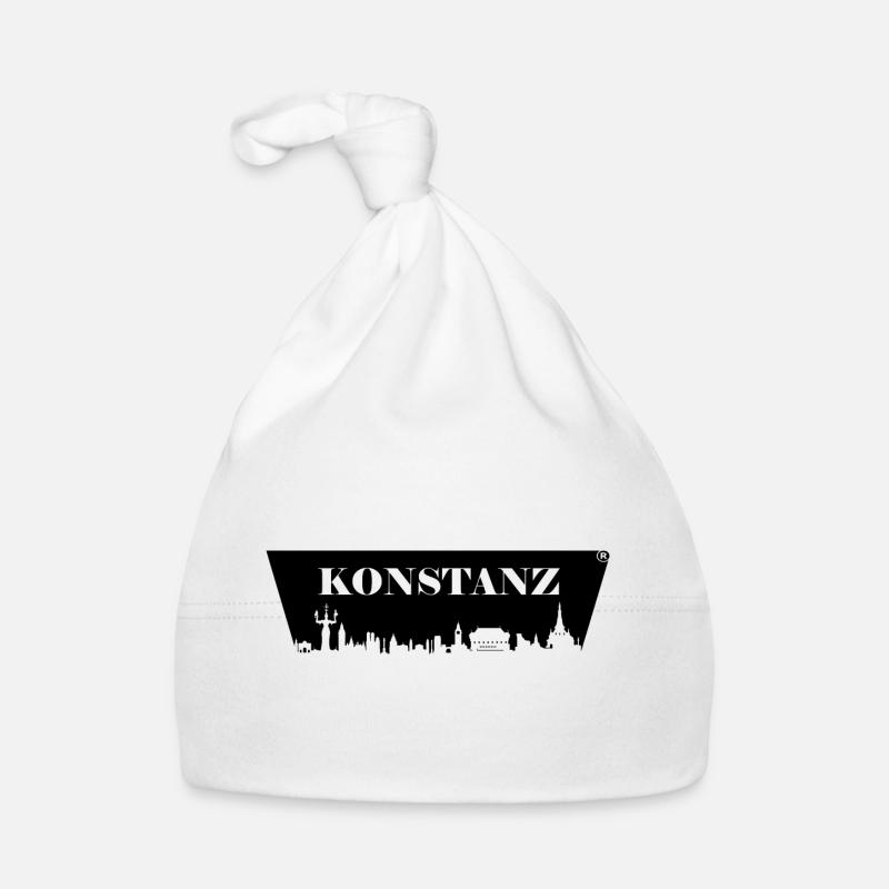 Konstanz skyline Baby Bio-Mütze