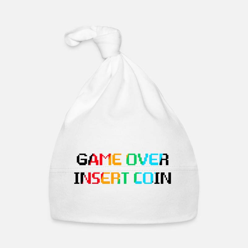 Game Over Insérer une pièce Bonnet bio Bébé