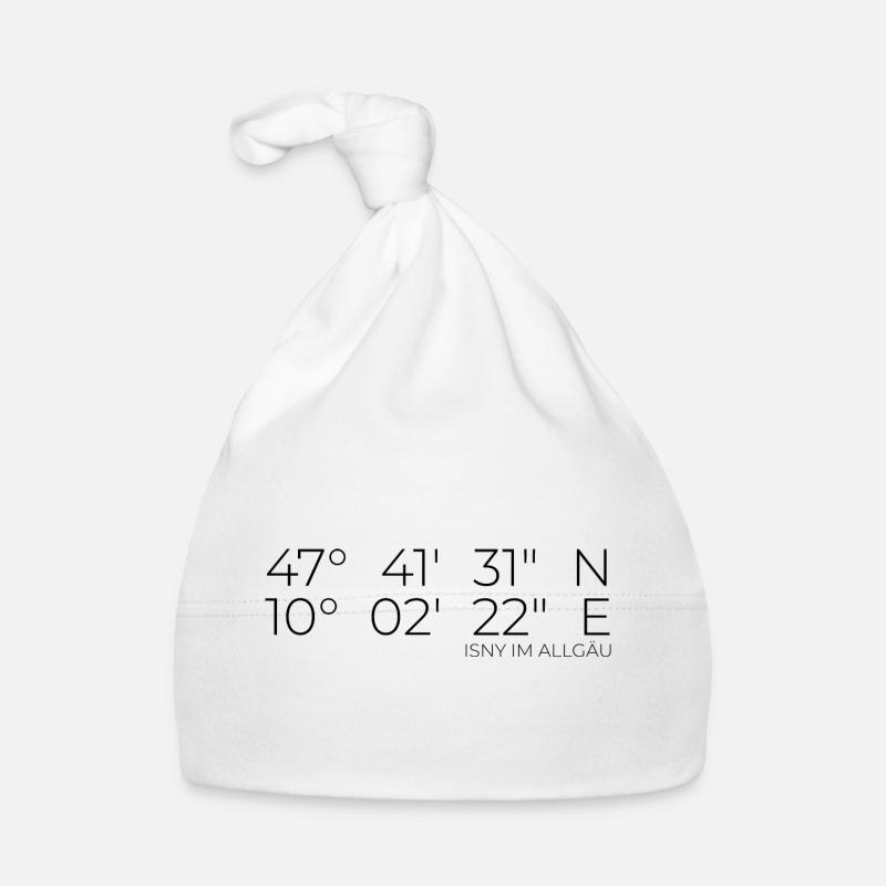 Coordinates Isny im Allgäu Organic Baby Cap