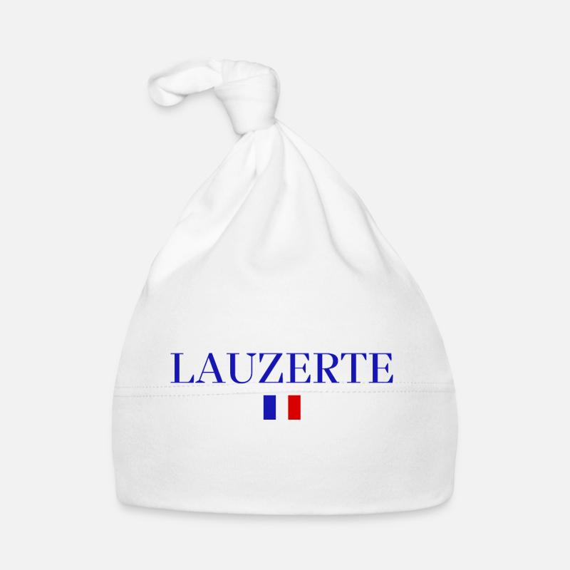 LAUZERTE-Conception du drapeau français. Bonnet bio Bébé