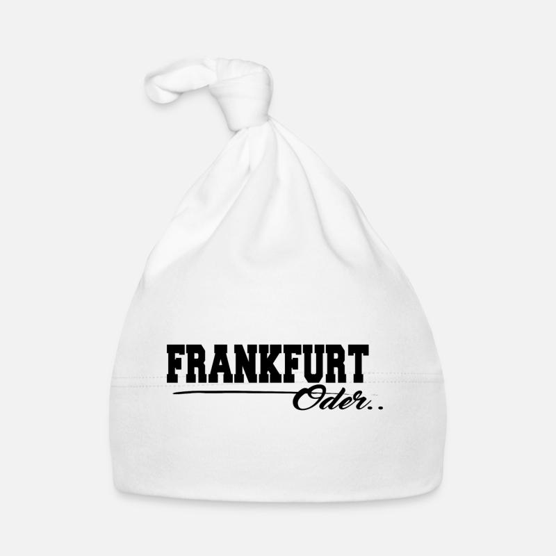 Frankfurt Oder Schriftzug Baby Bio-Mütze