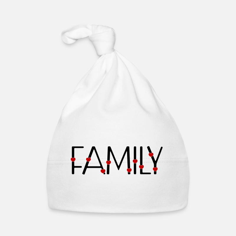 Famille - Bonnet bio Bébé - blanc