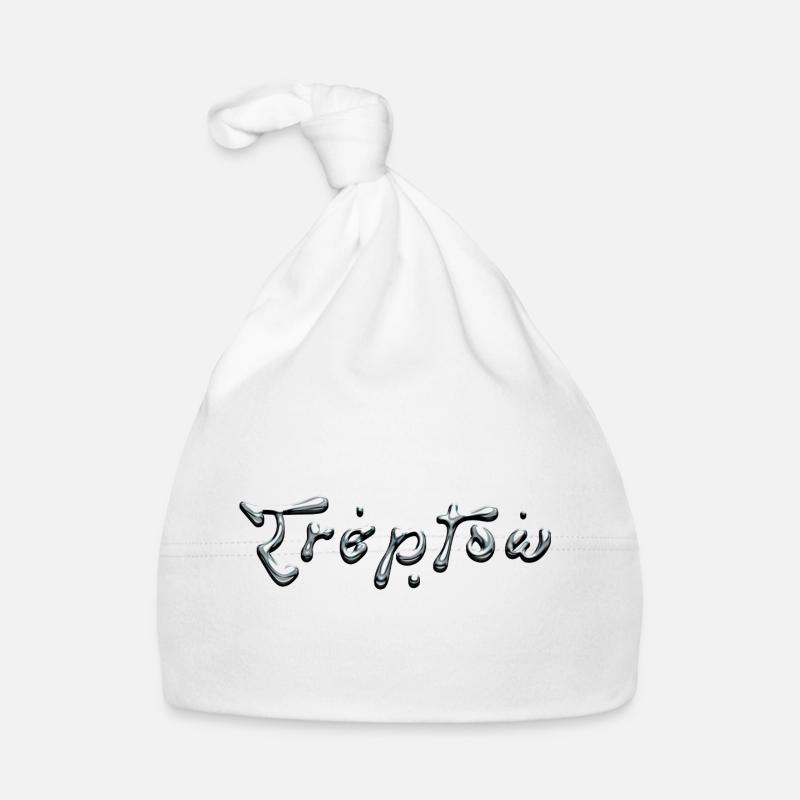 Treptow Liquid Chrome Typography Baby Bio-Mütze