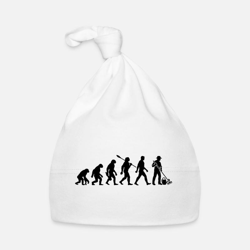 Evolution - Jardinier - Jardin - Jardinage Bonnet bio Bébé