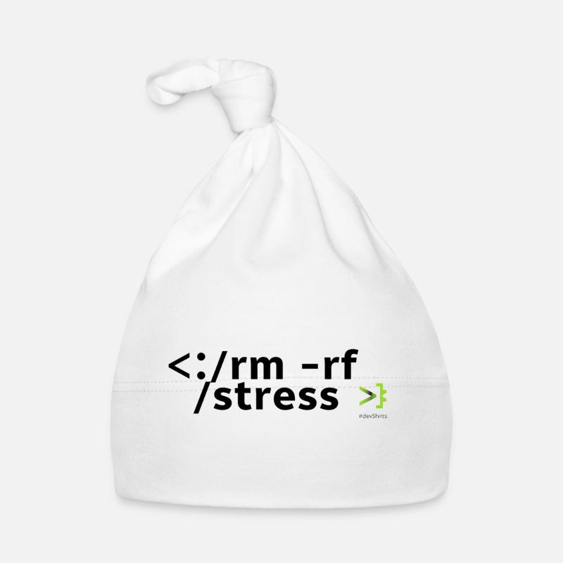 Stress Code: rm -rf stress Organic Baby Cap