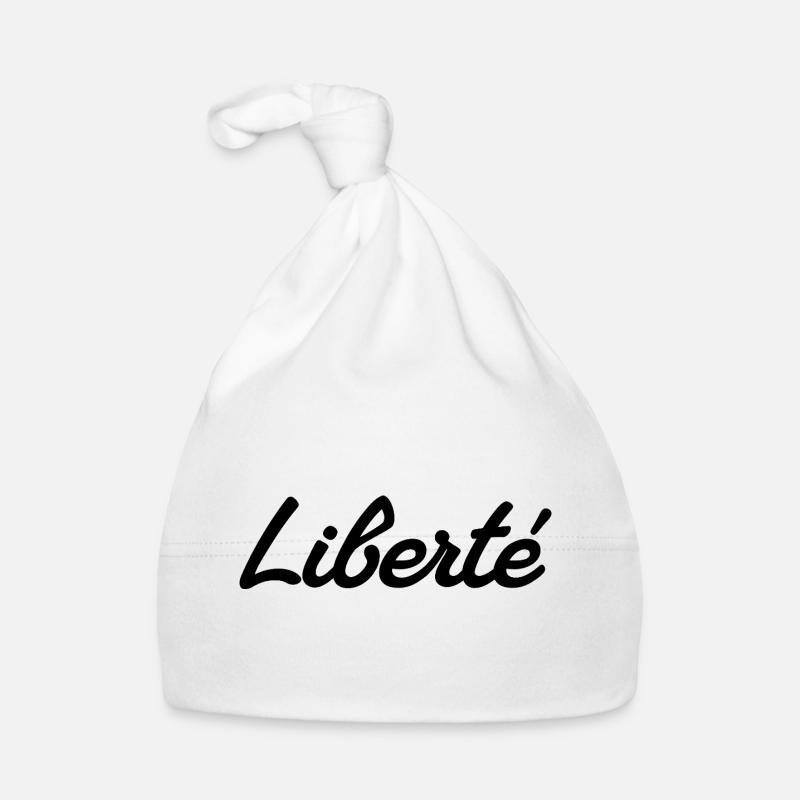LIBERTÉ – Signature Script Organic Baby Cap