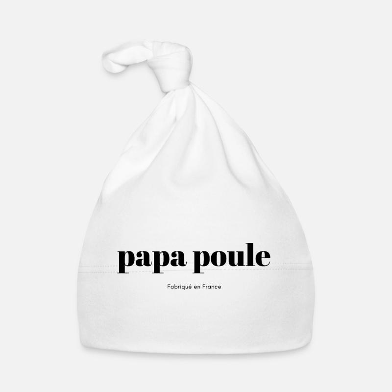 Daddy-Chicken-script Organic Baby Cap