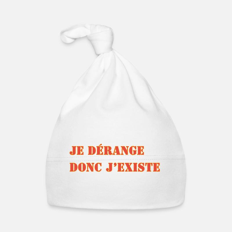 I DISTURB THEREFORE I EXIST Organic Baby Cap