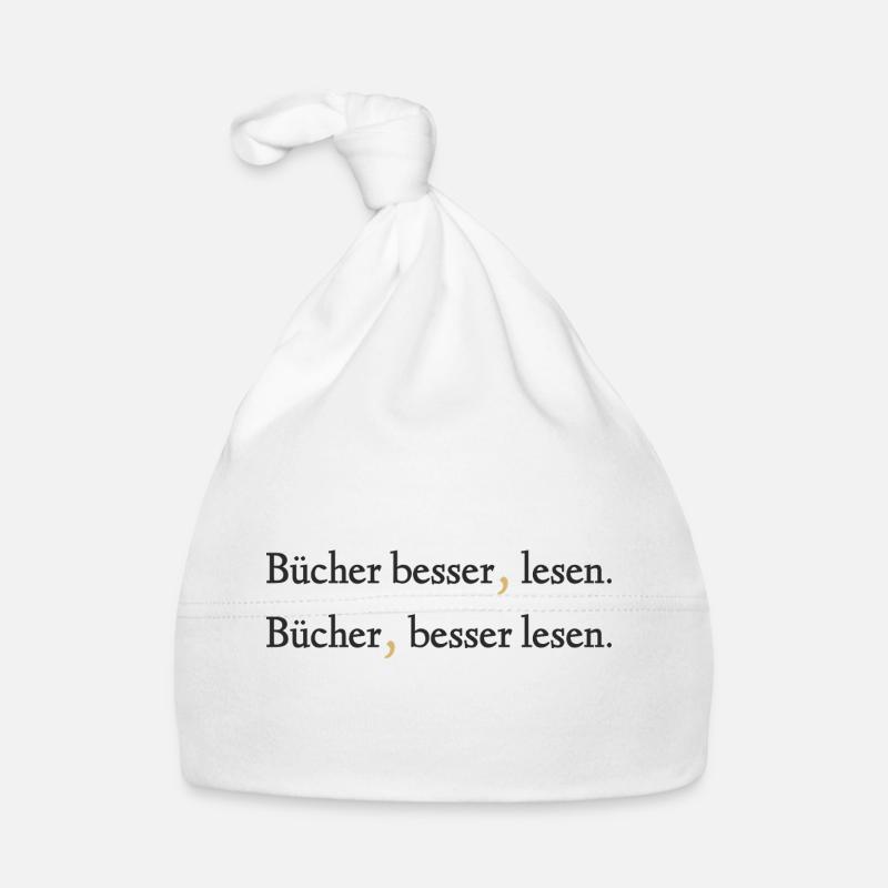 Bücher besser lesen - Ein Statement Baby Bio-Mütze
