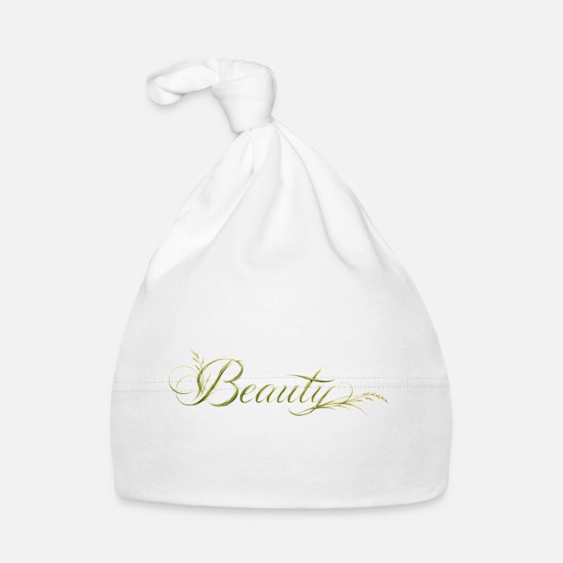 Beauty Lettering Nature Design Organic Baby Cap