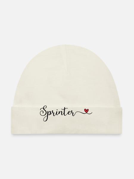 Sprinter - Baby Bio-Mütze - Weiß - Vorne