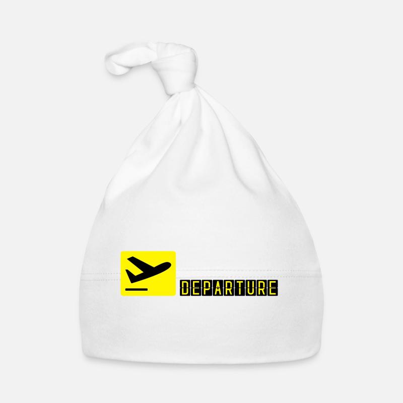 Airplane taking off Organic Baby Cap