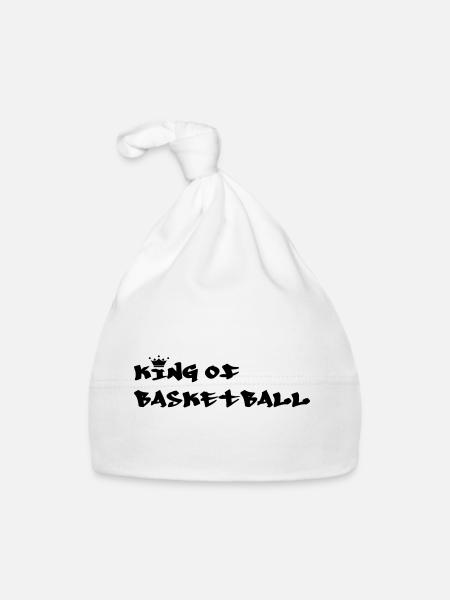 Basketball - Basket Ball - Game - Sport - Player - Bonnet bio Bébé - blanc - Devant