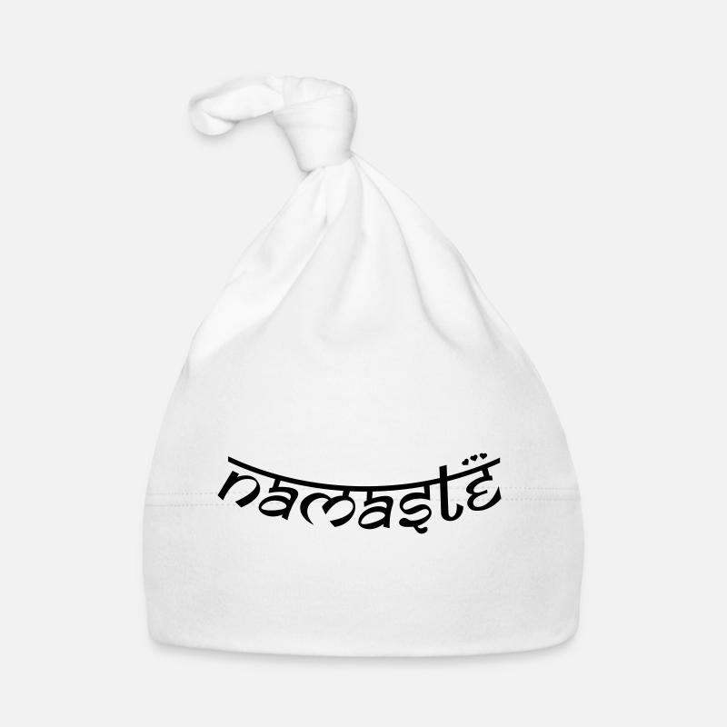 OM NAMASTE BOW Baby Bio-Mütze