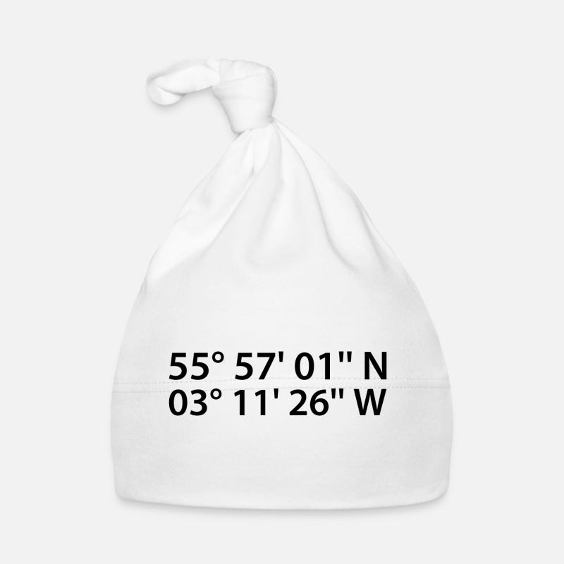 Edinburgh Coordinates Organic Baby Cap