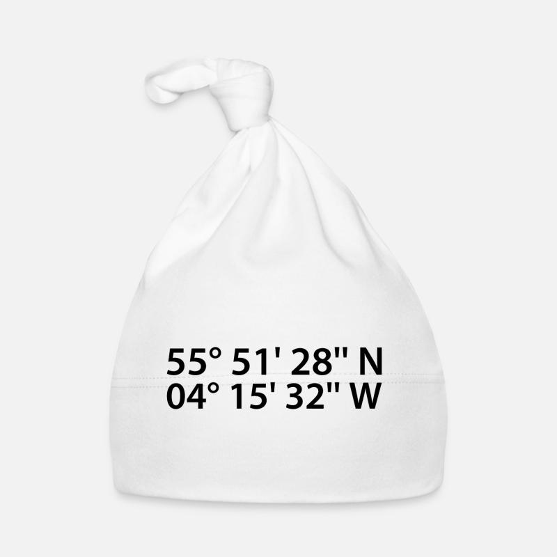 Glasgow Coordinates Organic Baby Cap