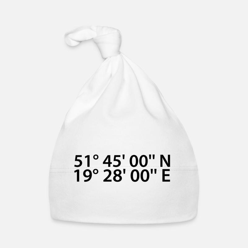 Łódź coordinates Organic Baby Cap