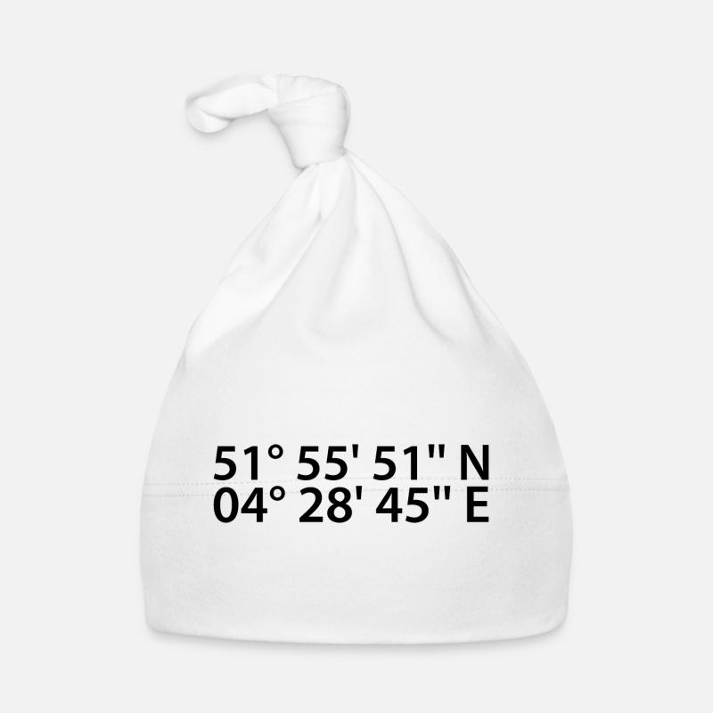 Rotterdam coordinates Organic Baby Cap