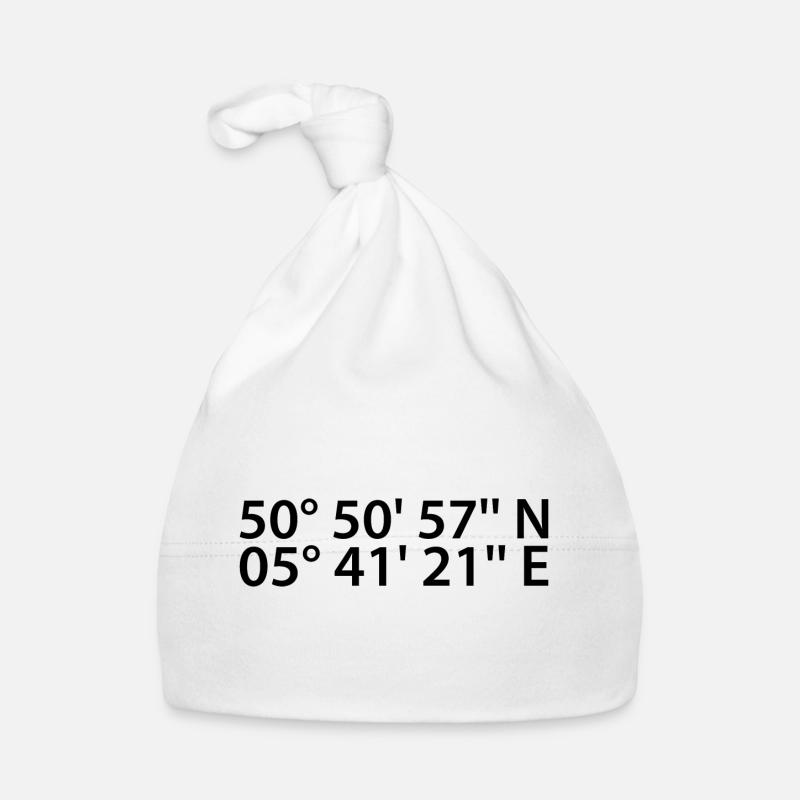 Maastricht coordinates Organic Baby Cap